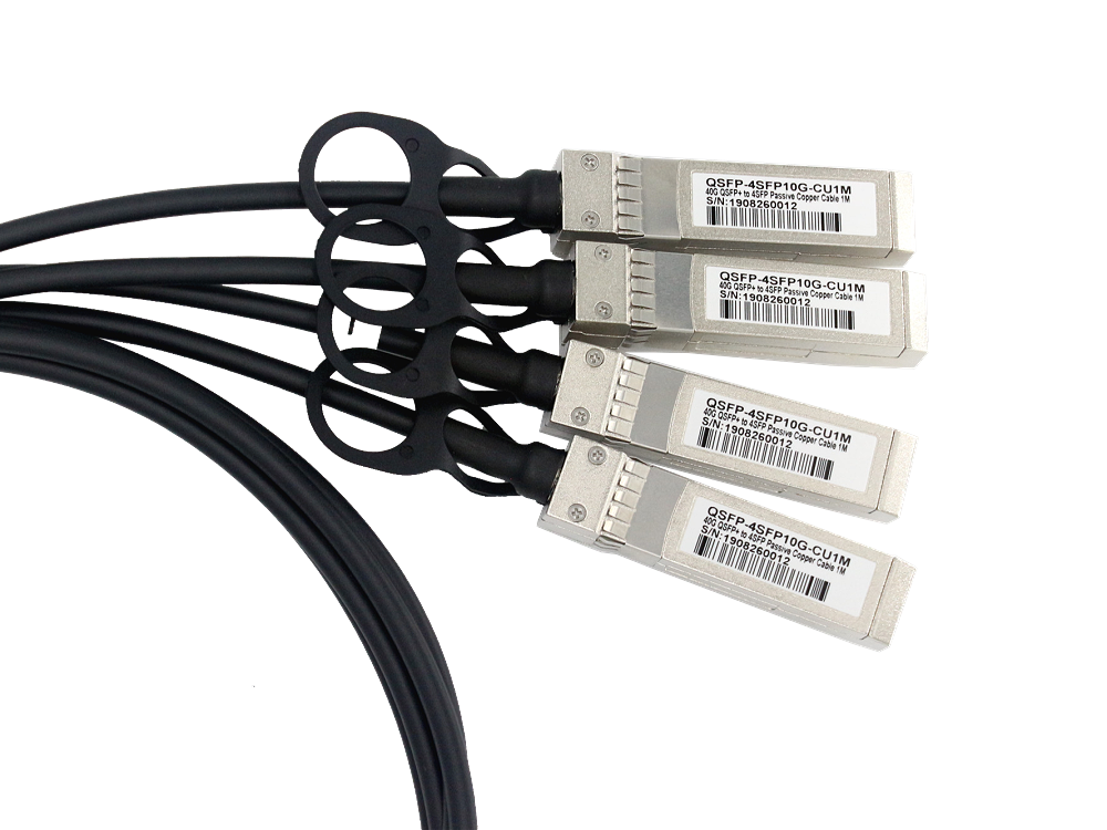 友讯(D-Link)兼容DEM-CB100QXS-4XS 40G QSFP+ 转 4 SFP+ DAC高速线缆